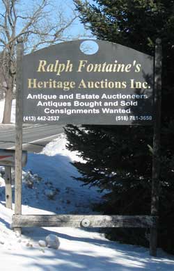 Fontaine Heritage Auctions Roadside sign